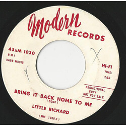 Little Richard Bring It Back Home To Me USED VINYL 7INCH SINGLE PROMO