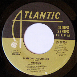 Genesis Man On The Corner / Paperlate USED VINYL 7INCH 45 RPM STEREO