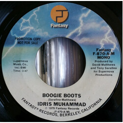 Idris Muhammad Boogie Boots USED VINYL 7INCH 45 RPM PROMO STEREO MONO