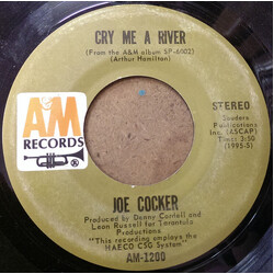 Joe Cocker Cry Me A River USED VINYL 7INCH 45 RPM SINGLE