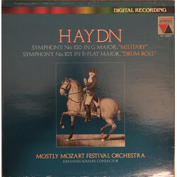 Joseph Haydn / Mostly Mozart Orchestra / Johannes Somary Symphony No. 100 In G Major, "Military" / Symphony No. 103 In E-Flat Major, "Drum Roll" Vinyl