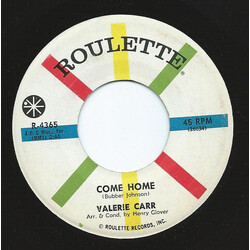 Valerie Carr Come Home USED VINYL 7INCH 45 RPM SINGLE