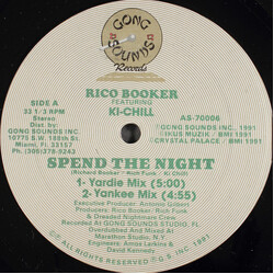 Rico Booker / KI-Chill Spend The Night USED VINYL 12INCH 33 S RPM