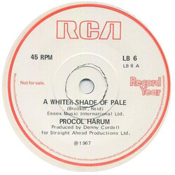 Procol Harum / Noel Edmonds A Whiter Shade Of Pale / Noel Edmonds Introduces Record Year And 'The Day They Remembered' Vinyl 7" USED