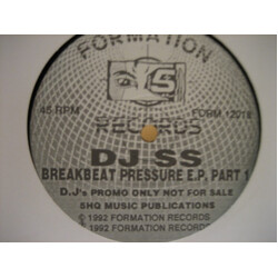 DJ SS Breakbeat Pressure E.P. (Part 1) VINYL 12" USED