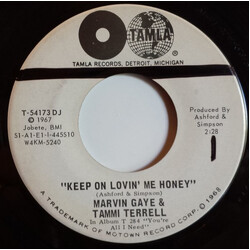 Marvin Gaye / Tammi Terrell Keep On Lovin Me Honey USED VINYL 7INCH 45 RPM SINGLE PROMO