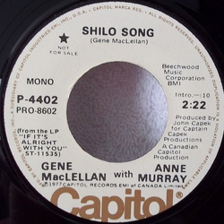 Gene MacLellan / Anne Murray Shilo Song Vinyl 7" USED