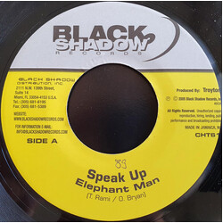 Elephant Man Speak Up Vinyl 7" USED