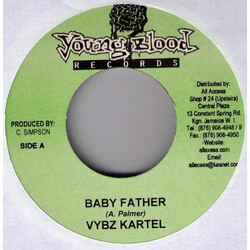 Vybz Kartel / Ras Dean Baby Father / Cleanest Kindest Rasta Man Vinyl 7" USED