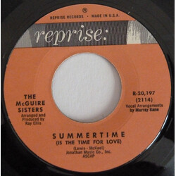 McGuire Sisters Summertime (Is The Time For Love) USED VINYL 7INCH 45 RPM SINGLE