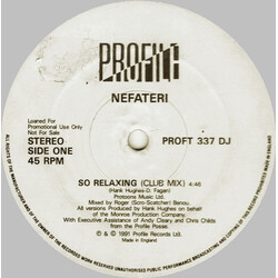 Nefateri So Relaxing VINYL 12" USED