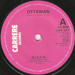 Ottawan D.I.S.C.O. USED VINYL 7INCH 45 RPM SINGLE