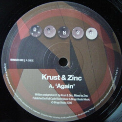 Krust / DJ Zinc Again / New Territory USED VINYL 12INCH