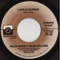 Walter Murphy & The Big Apple Band A Fifth Of Beethoven VINYL 7" USED