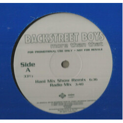 Backstreet Boys More Than That USED VINYL 12INCH PROMO
