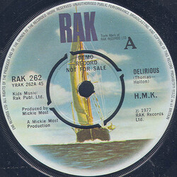 Heavy Metal Kids Delirious USED VINYL 7INCH 45 RPM PROMO