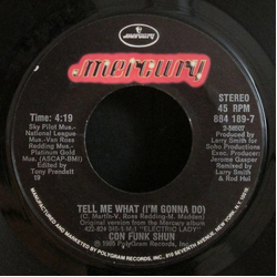 Con Funk Shun Tell Me What (I'm Gonna Do) Vinyl 7" USED