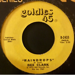 Dee Clark Raindrops Vinyl 7" USED