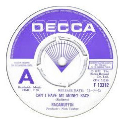Ragamuffin (2) Can I Have My Money Back USED VINYL 7INCH 45 RPM PROMO