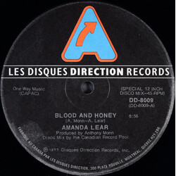 Amanda Lear Blood And Honey VINYL 12" USED