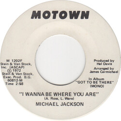 Michael Jackson I Wanna Be Where You Are USED VINYL 7INCH SINGLE PROMO MONO STEREO