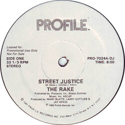 The Rake Street Justice VINYL 12" USED