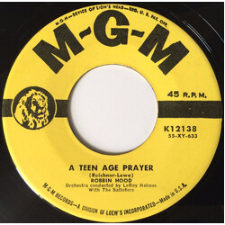 Robbin Hood A Teen Age Prayer / No School Tomorrow USED VINYL 7INCH 45 RPM