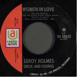 LeRoy Holmes Orchestra / LeRoy Holmes Chorus Women In Love USED VINYL 7INCH 45 RPM PROMO STYRENE