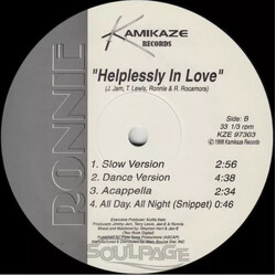 Ronnie DeVoe Helplessly In Love (Bass Version) USED VINYL 12INCH SINGLE