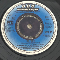 BBC Radiophonic Workshop Doctor Who USED VINYL 7INCH 45 RPM SINGLE REPRESS STEREO