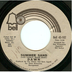 Dawn (5) Summer Sand / The Sweet Soft Sounds Of Love USED VINYL 7INCH SINGLE 45 RPM