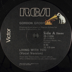 Gordon Grody Living With You Vinyl 12" USED