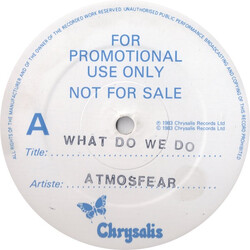 Atmosfear What Do We Do USED VINYL 12INCH PROMO