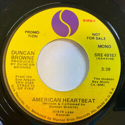 Duncan Browne American Heartbeat USED VINYL 7INCH 45 RPM SINGLE PROMO STEREO MONO