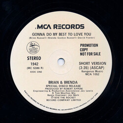 Brian & Brenda Russell Gonna Do My Best To Love You USED VINYL 12INCH 33 S RPM SINGLE PROMO STEREO