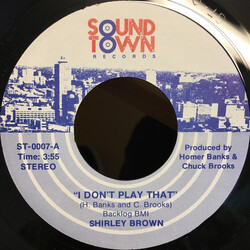 Shirley Brown I Don't Play That USED VINYL 7INCH 45 RPM