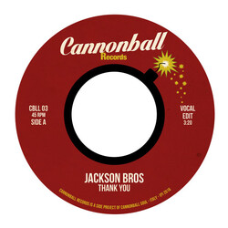 Jackson Bros Thank You USED VINYL 7INCH 45 RPM SINGLE