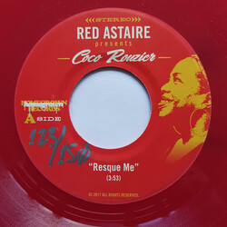 Red Astaire / Coco Rouzier Resque Me USED VINYL 7INCH 45 RPM LIMITED EDITION NUMBERED