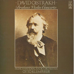 Johannes Brahms / David Oistrach / Orchestre National De France / Otto Klemperer Violin Concerto Vinyl LP USED