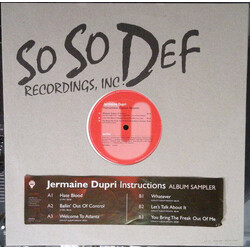 Jermaine Dupri Instructions (Explicit Version) (Sampler) USED VINYL 12INCH SAMPLER