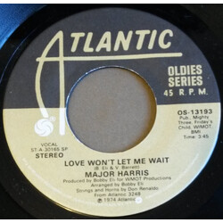 Major Harris / The Major Harris Boogie Blues Band Love Won't Let Me Wait / Each Morning I Wake Up Vinyl 7" USED