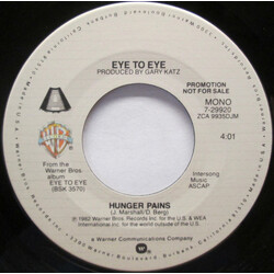 Eye To Eye (2) Hunger Pains USED VINYL 7INCH 45 RPM PROMO STEREO MONO