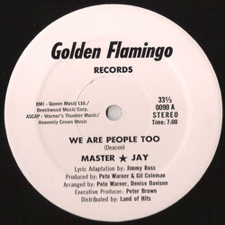 Master Jay We Are People Too USED VINYL 12INCH 45 RPM STEREO