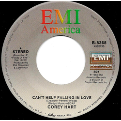 Corey Hart Can't Help Falling In Love Vinyl 7" USED