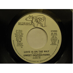 The Sweet Inspirations Love Is On The Way USED VINYL 7INCH 45 RPM PROMO STEREO MONO