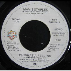 Mavis Staples Oh What A Feeling Vinyl 7" USED