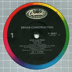 Brass Construction Give And Take Vinyl 12" USED