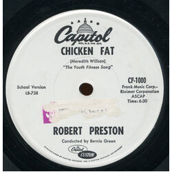 Robert Preston (3) Chicken Fat USED VINYL 7INCH 33 S RPM SINGLE