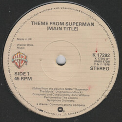 The London Symphony Orchestra Theme From Superman (Main Title) VINYL 7" USED