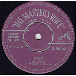 Jimmy Dorsey, His Orchestra & Chorus So Rare USED VINYL 7INCH SINGLE 45 RPM